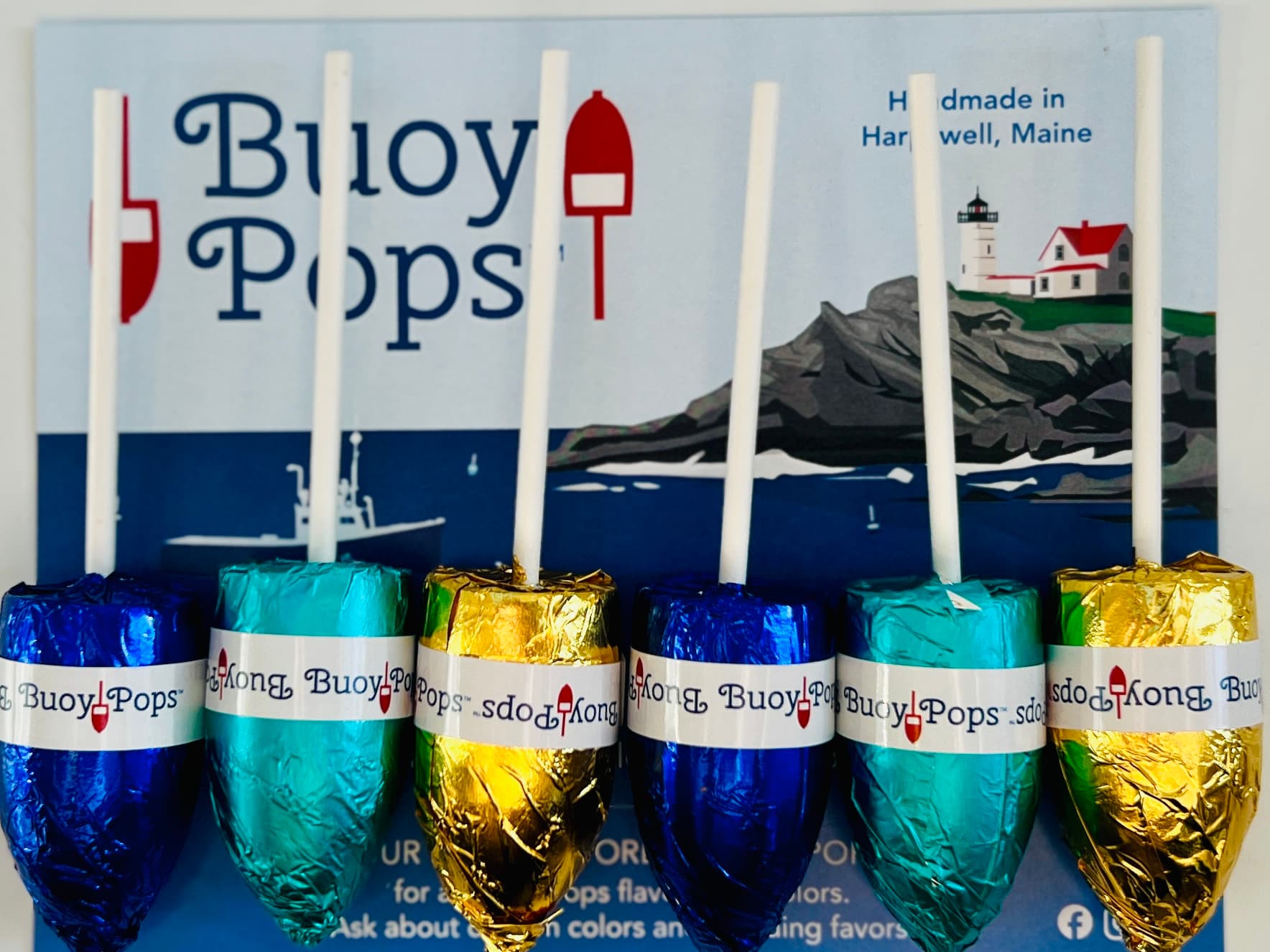 Gift-ready Buoy Pops chocolate assortment for retailers