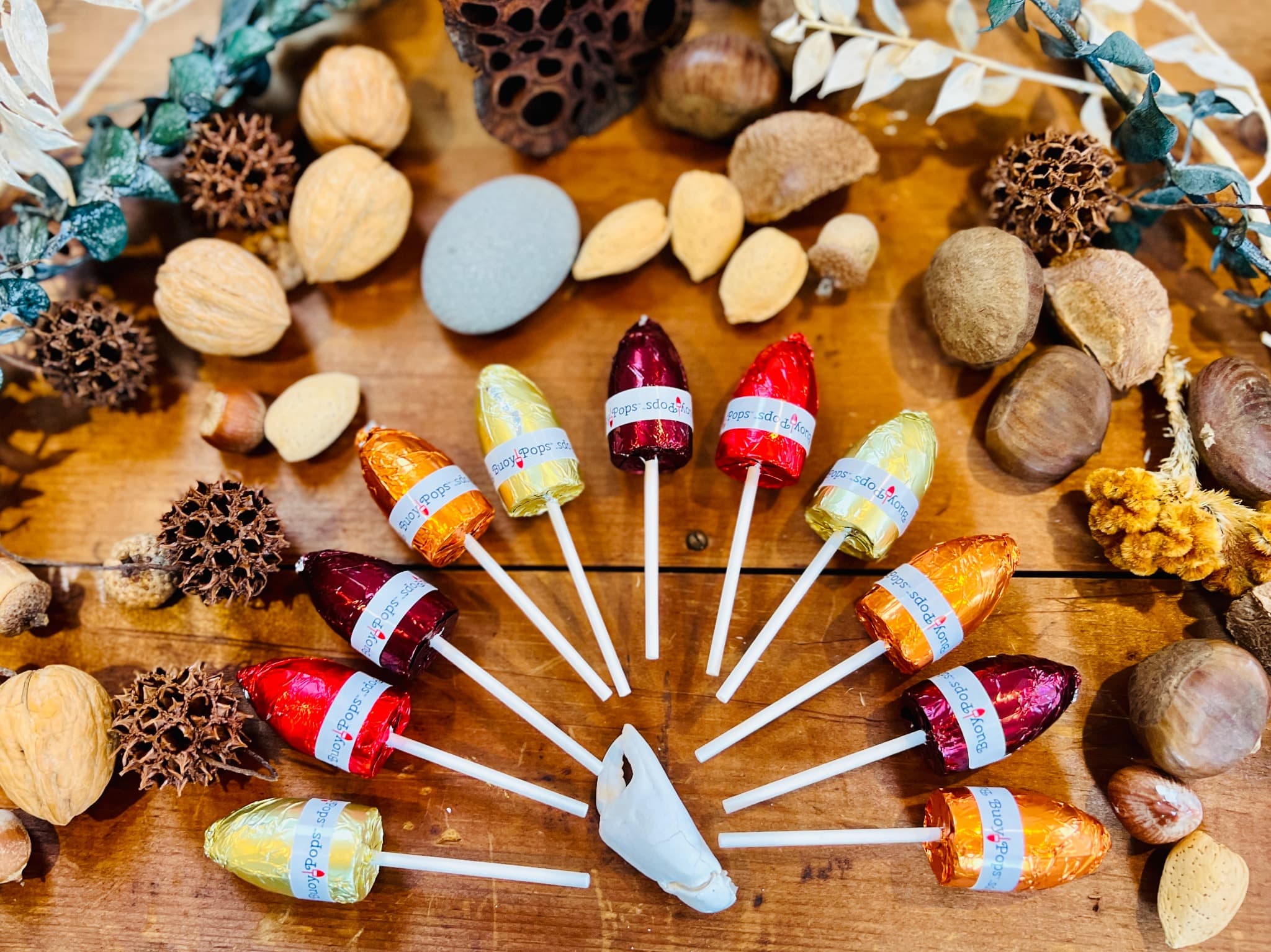 Seasonal Buoy Pops chocolates
