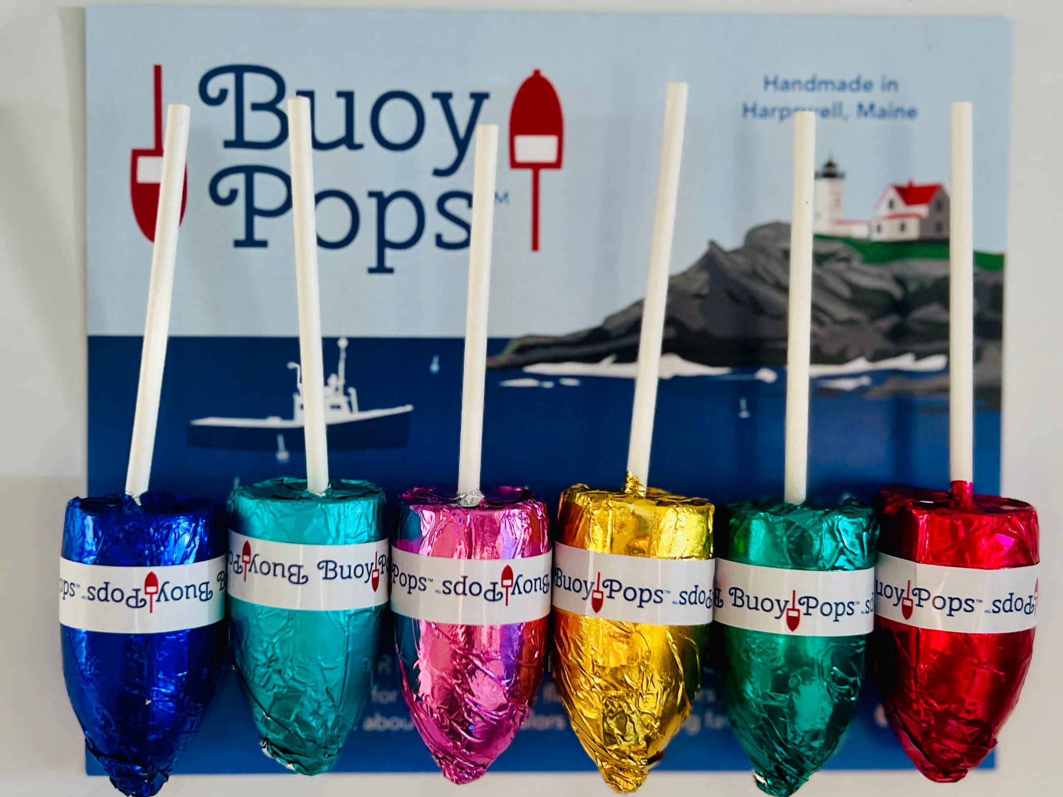 Buoy Pops variety box of chocolates